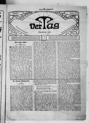 Der Tag on Jan 1, 1916