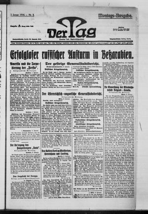 Der Tag vom 03.01.1916