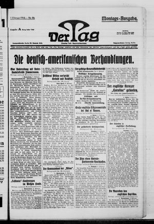 Der Tag vom 07.02.1916