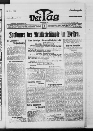Der Tag vom 07.02.1916