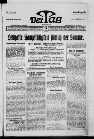 Der Tag vom 08.02.1916