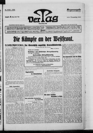 Der Tag vom 17.02.1916