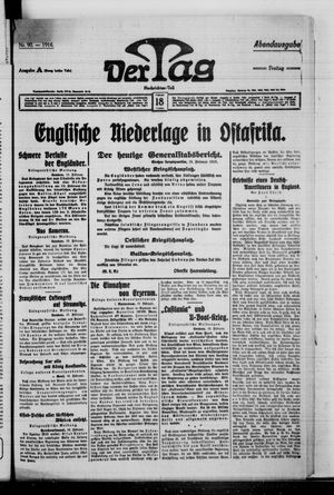 Der Tag vom 18.02.1916
