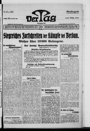 Der Tag vom 25.02.1916