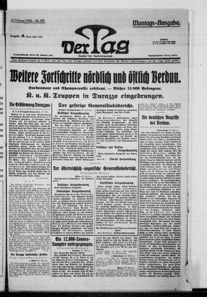Der Tag on Feb 28, 1916