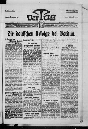 Der Tag vom 22.03.1916
