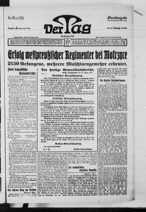 Der Tag vom 27.03.1916