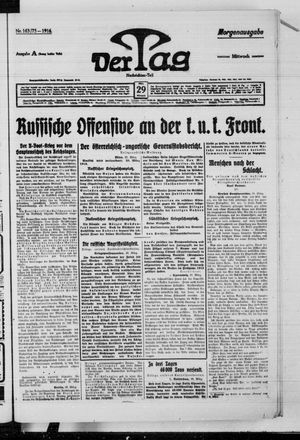 Der Tag vom 29.03.1916