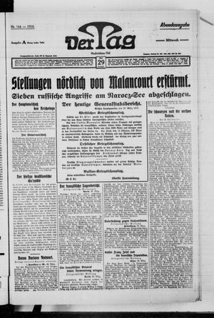 Der Tag vom 29.03.1916