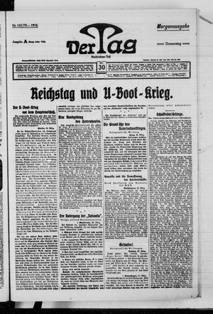 Der Tag vom 30.03.1916