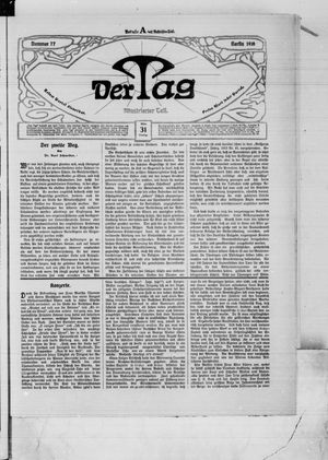 Der Tag vom 31.03.1916