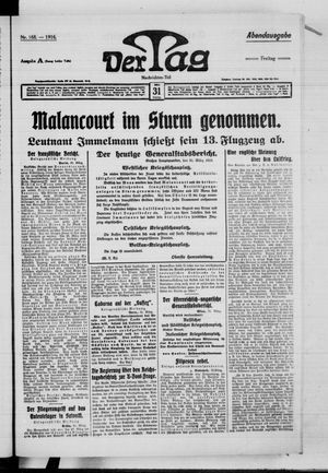 Der Tag vom 31.03.1916