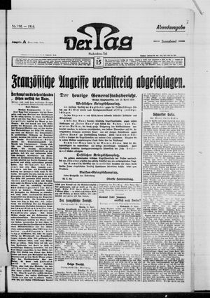 Der Tag vom 15.04.1916