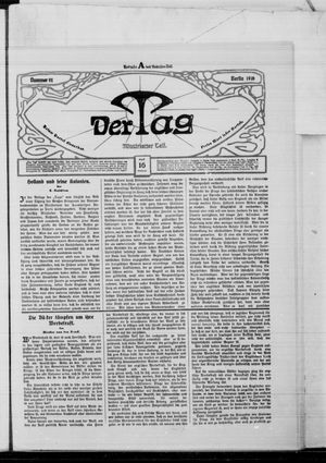 Der Tag vom 16.04.1916