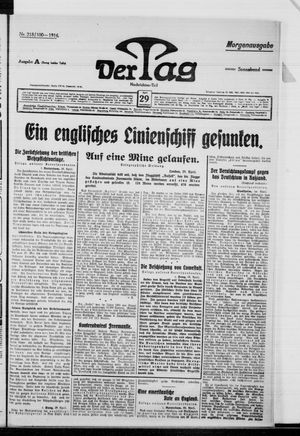 Der Tag on Apr 29, 1916