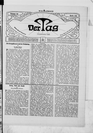 Der Tag on Apr 29, 1916