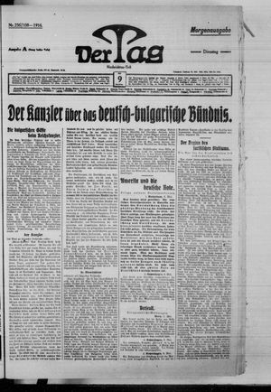 Der Tag vom 09.05.1916