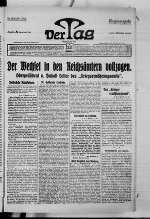 Der Tag on May 23, 1916