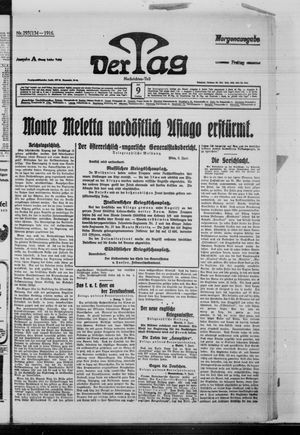 Der Tag vom 09.06.1916