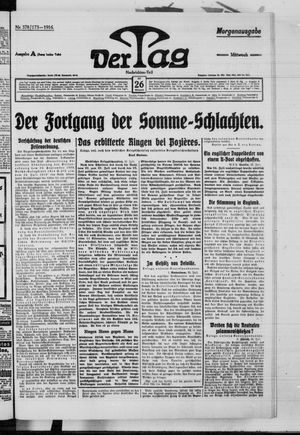 Der Tag vom 26.07.1916