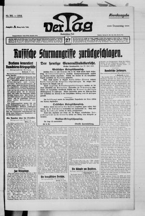 Der Tag vom 27.07.1916