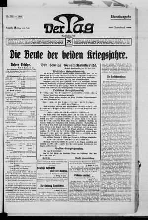 Der Tag vom 29.07.1916