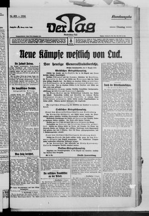 Der Tag vom 08.08.1916