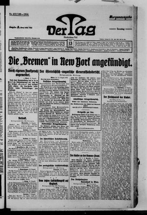 Der Tag vom 13.08.1916