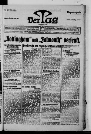 Der Tag vom 22.08.1916