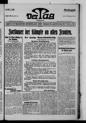 Der Tag vom 22.08.1916