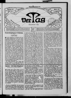 Der Tag vom 27.09.1916