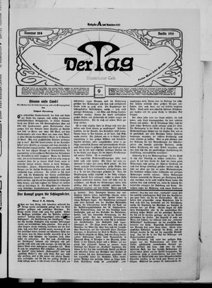 Der Tag vom 09.11.1916