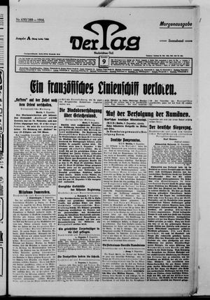 Der Tag vom 09.12.1916