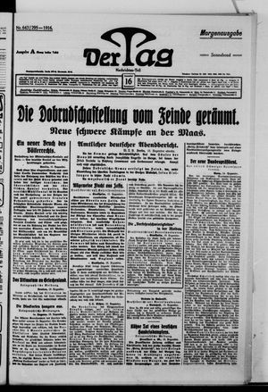 Der Tag vom 16.12.1916