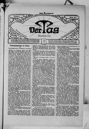 Der Tag on Jan 7, 1917