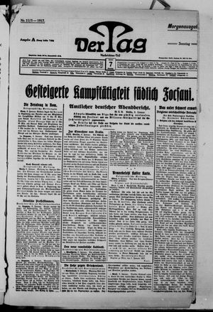 Der Tag on Jan 7, 1917