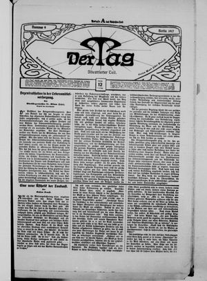 Der Tag on Jan 12, 1917