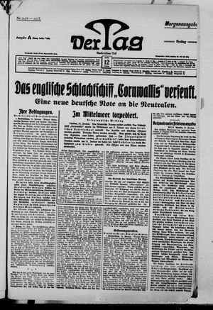 Der Tag on Jan 12, 1917