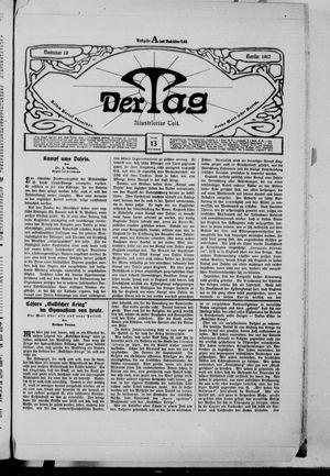 Der Tag on Jan 13, 1917