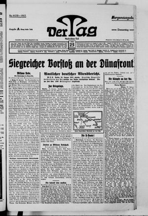 Der Tag vom 25.01.1917