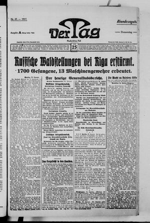 Der Tag vom 25.01.1917