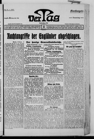 Der Tag on Feb 8, 1917