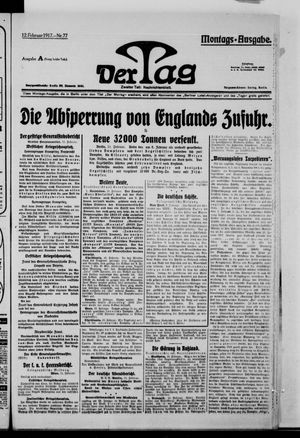 Der Tag on Feb 12, 1917