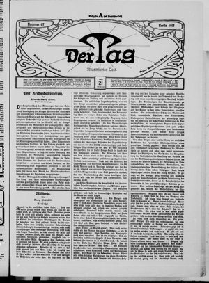 Der Tag on Mar 21, 1917