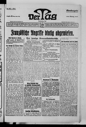 Der Tag on Mar 26, 1917