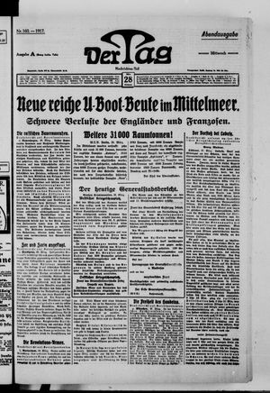 Der Tag vom 28.03.1917