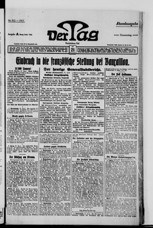 Der Tag vom 21.06.1917