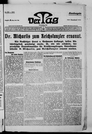 Der Tag on Jul 14, 1917