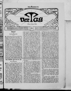Der Tag on Jul 25, 1917