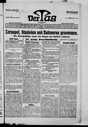 Der Tag on Jul 25, 1917